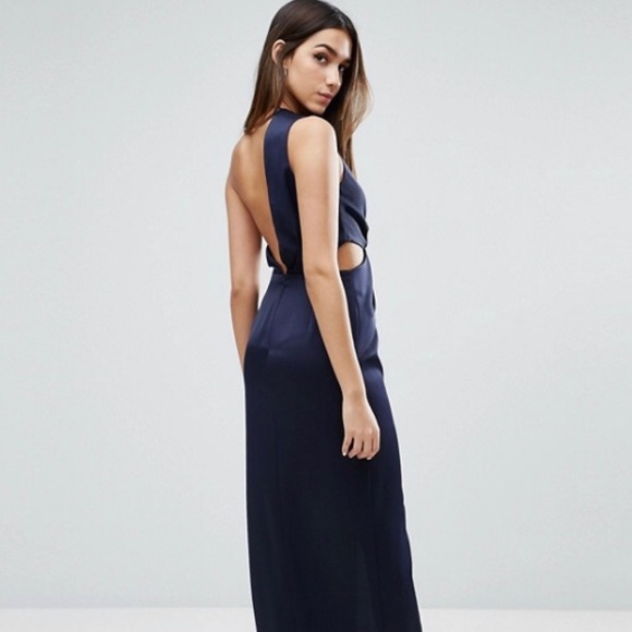 ⭐️HP⭐️ASOS Maxi navy dress - Picture 3 of 5